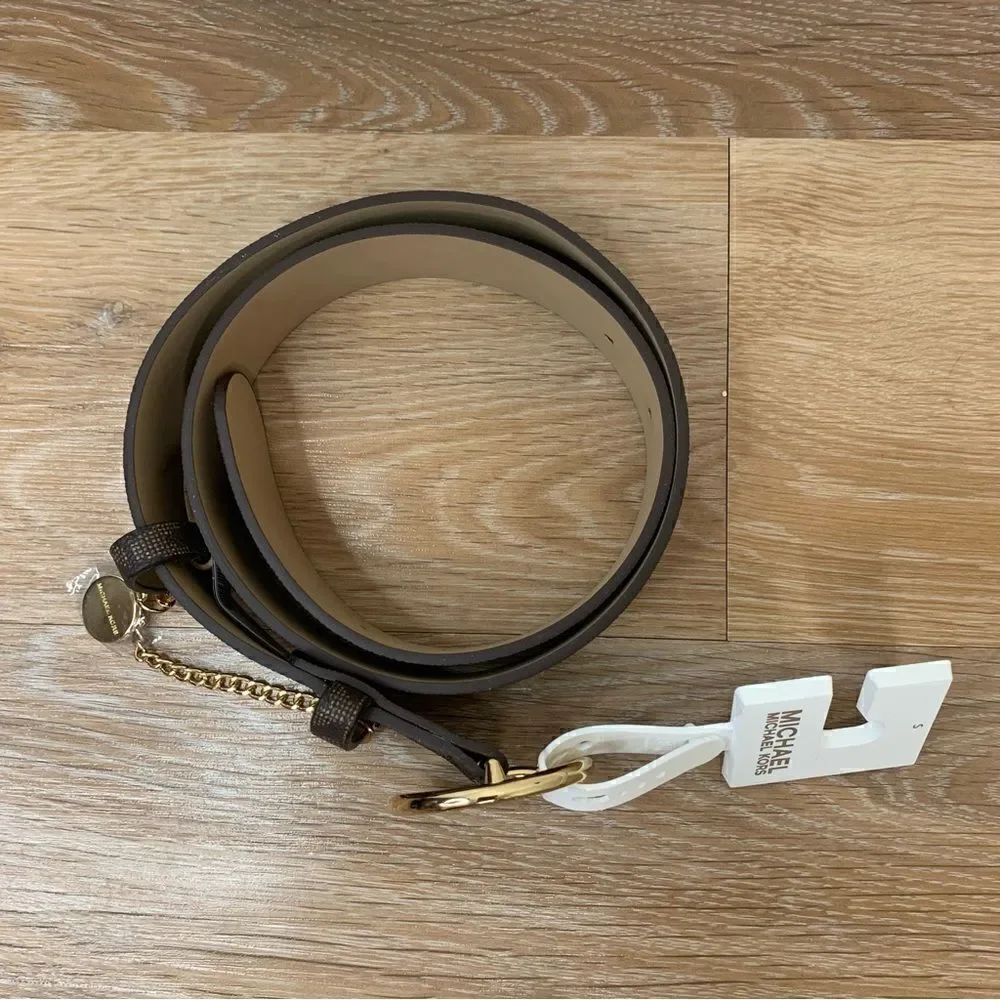 NWT Michael Kors Brown Monogram Women’s Belt